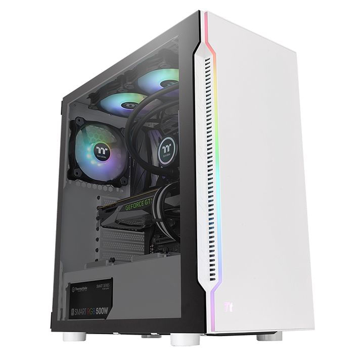 Thermaltake-H200-TG-Snow-RGB-Midi-Tower-Bianco