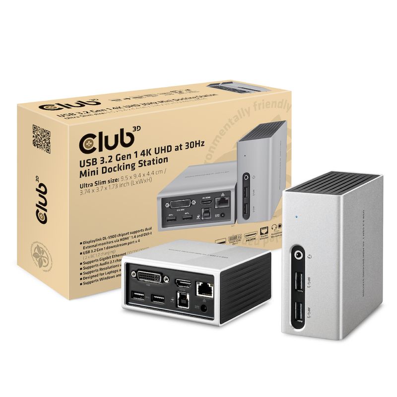 CLUB3D-The-Club-3D-CSV-3104D-USB-3.2-Gen-1-4K-UHD-at-30Hz-Mini-Docking-Station-Ultra-slim-design