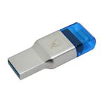 Kingston Technology MobileLite Duo 3C lettore di schede USB 3.2 Gen 1 (3.1 Gen 1) Type-A/Type-C Blu, Argento