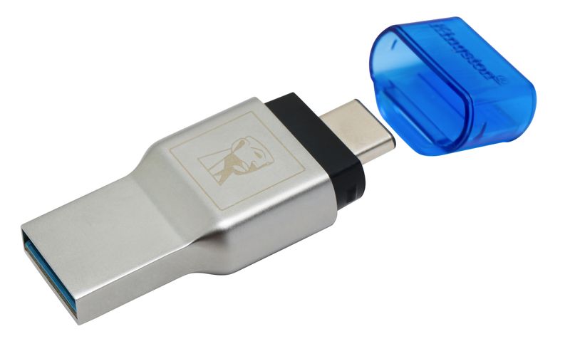 Kingston-Technology-MobileLite-Duo-3C-lettore-di-schede-USB-3.2-Gen-1--3.1-Gen-1--Type-A-Type-C-Blu-Argento