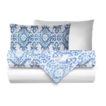 NOVILUNIO.IT  Completo letto lenzuola federe bifaccia double face stampa digitale in cotone made in