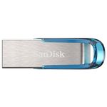 SanDisk Ultra Flair unità flash USB 128 GB USB tipo A 3.2 Gen 1 (3.1 Gen 1) Blu, Argento