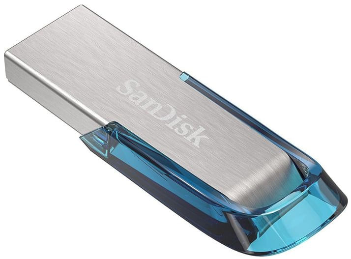 SanDisk-Ultra-Flair-unita-flash-USB-128-GB-USB-tipo-A-3.2-Gen-1--3.1-Gen-1--Blu-Argento