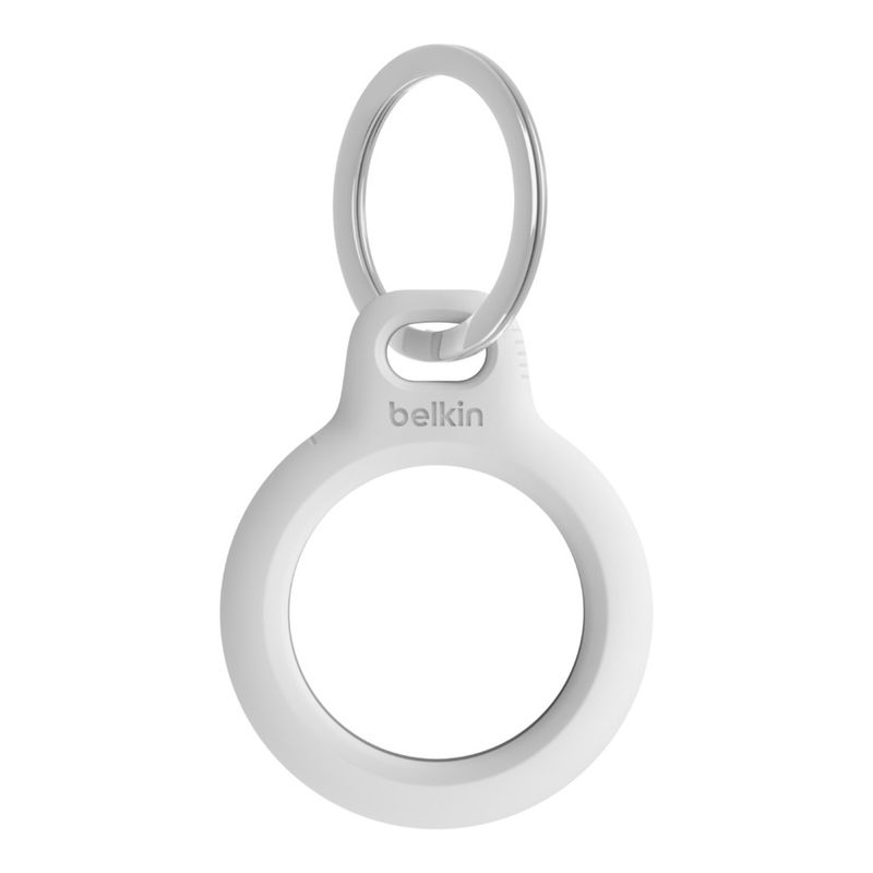 Belkin-Secure-Holder-Airtag-con-Portachiavi---Bianco