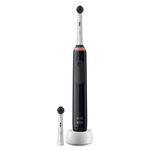 Braun Oral-B PRO Spazzolino Elettrico Ricaricabile 3 3000 Nero, 2 Testine, 1 Spazzolino