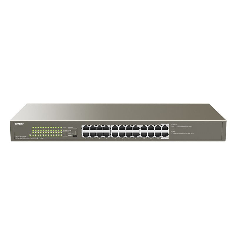 Tenda-TEG1124P-24-250W-switch-di-rete-Non-gestito-Gigabit-Ethernet--10-100-1000--Supporto-Power-over-Ethernet--PoE-