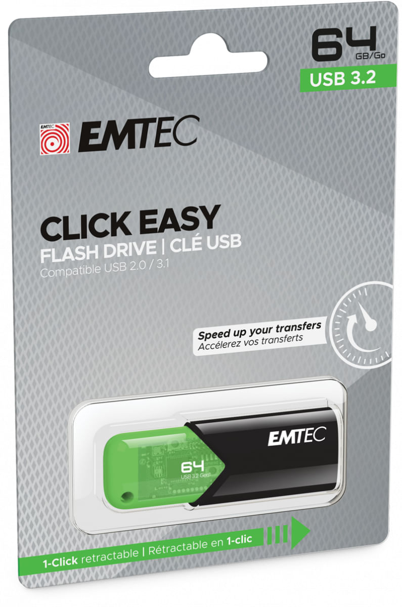 Emtec-Click-Easy-unita-flash-USB-64-GB-USB-tipo-A-3.2-Gen-1--3.1-Gen-1--Nero-Verde