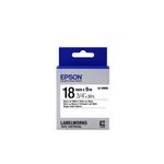 Epson Nastro fondo Standard Bianco per testo Nero 18-9 LK-5WBN