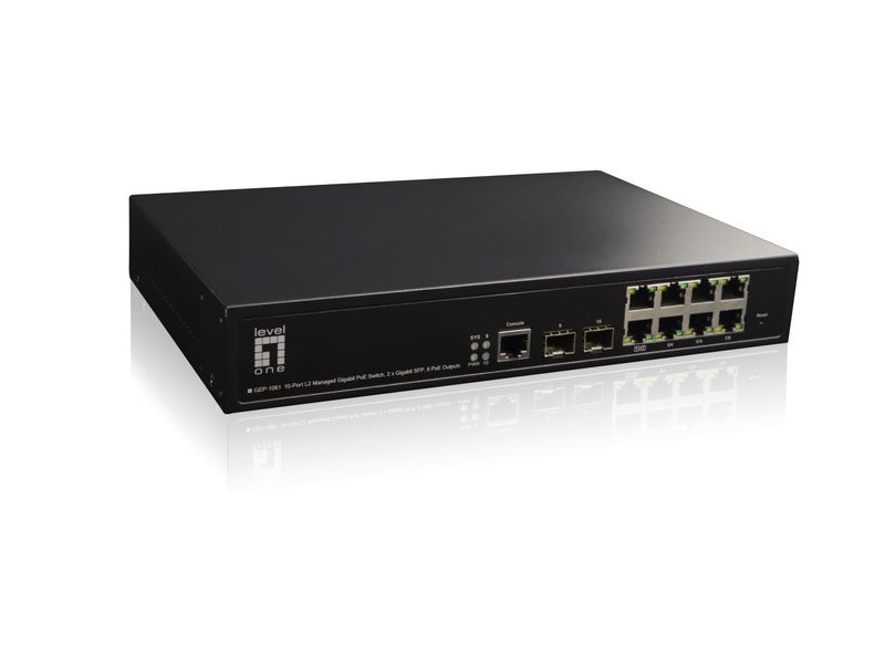 LevelOne-GEP-1061-switch-di-rete-Gestito-L2-Gigabit-Ethernet--10-100-1000--Supporto-Power-over-Ethernet--PoE--Nero