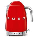 Smeg Bollitore A Temperatura Variabile 50's Style – Rosso LUCIDO – KLF04RDEU