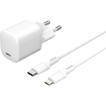 ESTUFF ES635500 Caricabatterie per dispositivi mobili Bianco Interno (Charger Kit PD 20W charger - with 1,5m USB-C to Li