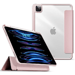 ESTUFF BOSTON Detachable Mirror - Pencil Case iPad Pro 12.9 - 2022/2021. Pink front/Transparent back