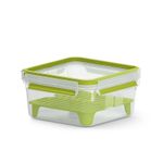 EMSA CLIP & GO XL Contenitore per il pranzo 1,3 L Verde, Trasparente 1 pz