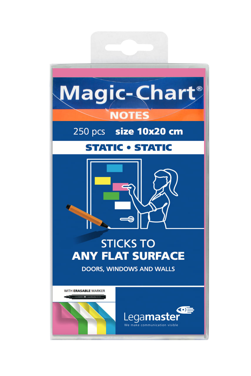 Legamaster 7-159494 pouch autoadesiva Rettangolo Colori assortiti 250 fogli Autoadesivo