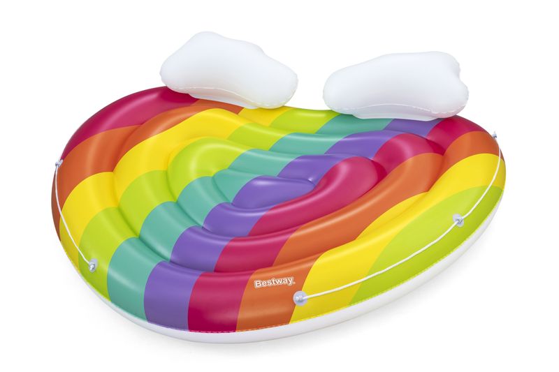 Bestway-43722-galleggiante-da-piscina-e-da-spiaggia-Multicolore-Monocromatico-PVC-Materassino-galleggiante