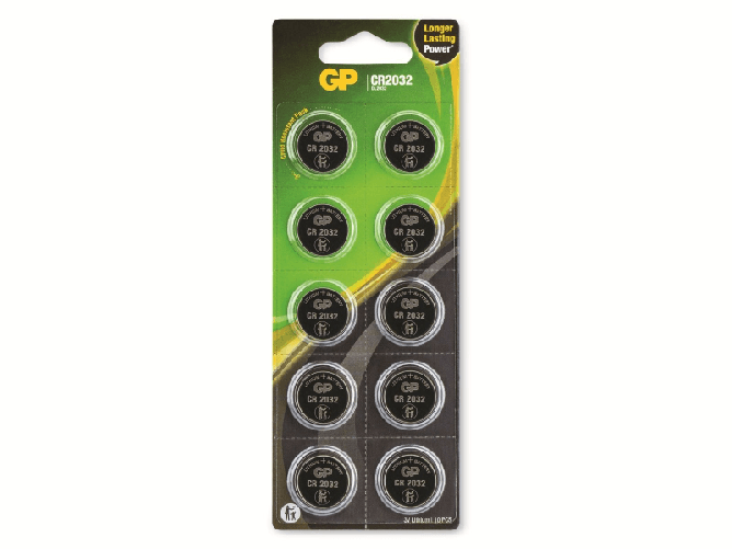 1x10 GP CR 2032 Litio 3V 0602032C10
