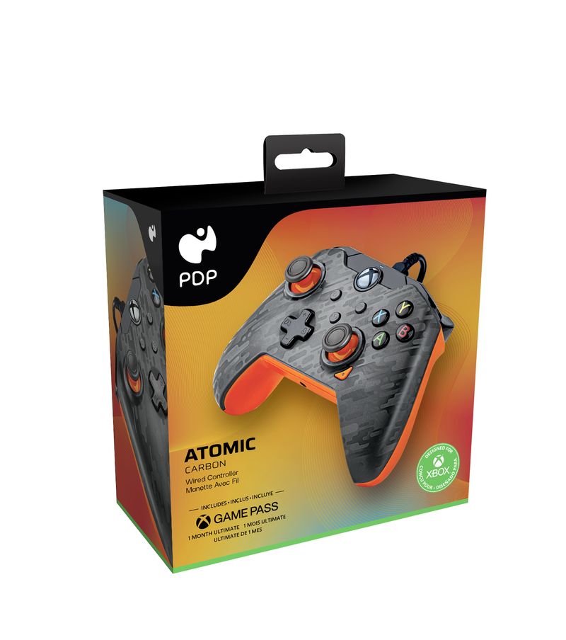 PDP-049-012-CMGO-periferica-di-gioco-Carbonio-Arancione-USB-Gamepad-Analogico-Digitale-PC-Xbox-Xbox-One-X-Xbox-Series-S-Xbox-Series-X