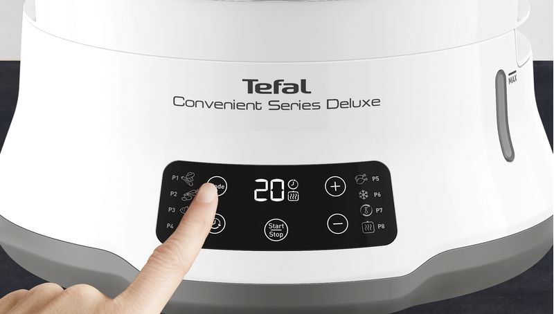 Tefal-Convenient-Series-Deluxe-VC502D10-pentola-a-vapore-3-cestello-i-Superficie-piana-900-W-Acciaio-inossidabile