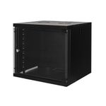 Link Armadio Rack 19 9 Unita&#39 Da Muro Per Reti (A)485 X (L)540 X (P) 450 Mm Colore Nero Porta Vetro