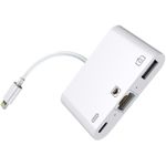 Microconnect W125648613 Lightning Bianco (LIGHTNING HUB - iPhone / iPad - Lightning - RJ45 + Power - Adapter with Lightn