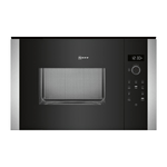 Neff N 50 Da incasso Solo microonde 25 L 900 W Nero, Acciaio inox