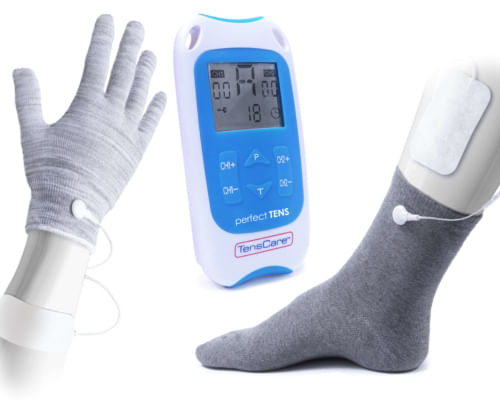 TensCare-perfect-TENS-stimolatore-di-muscolo-elettronico-Piastra-adesiva-Blu-Bianco