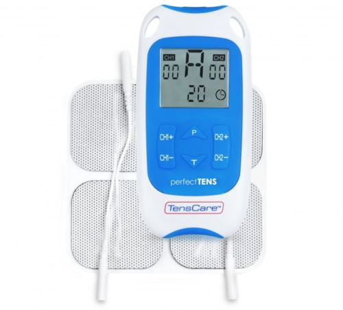 TensCare-perfect-TENS-stimolatore-di-muscolo-elettronico-Piastra-adesiva-Blu-Bianco