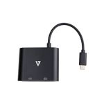 V7 V7UC-2HDMI-BLK adattatore grafico USB 3840 x 2160 Pixel Nero