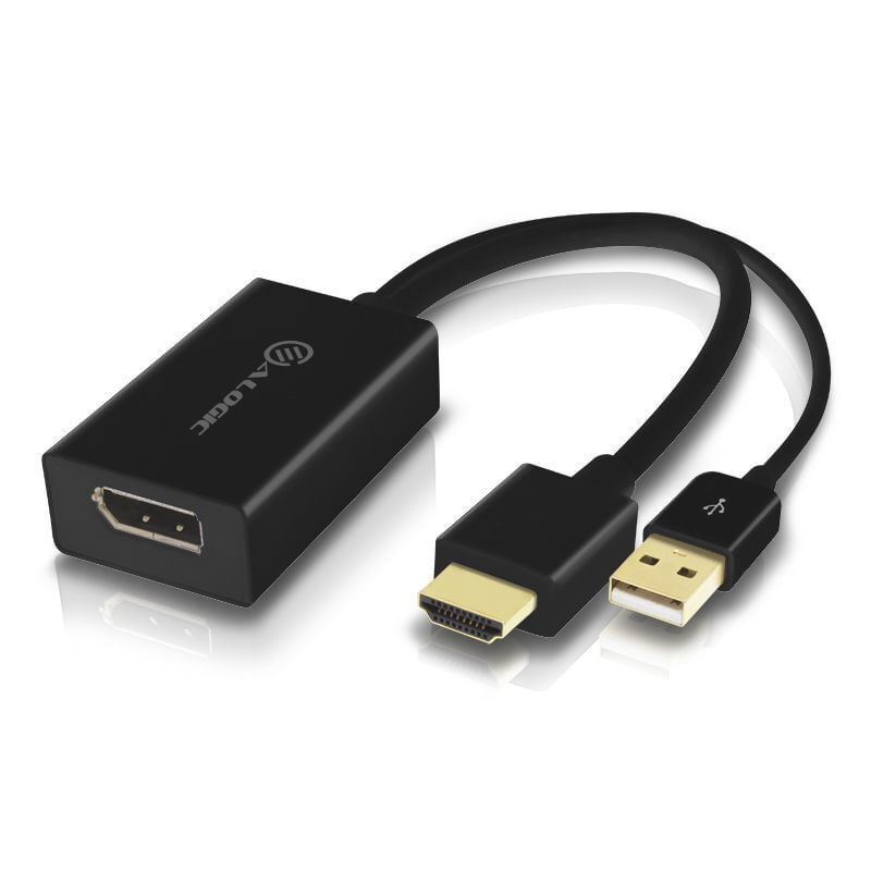 ALOGIC-HDDPU-ACTV-cavo-e-adattatore-video-DisplayPort-HDMI---USB-Nero