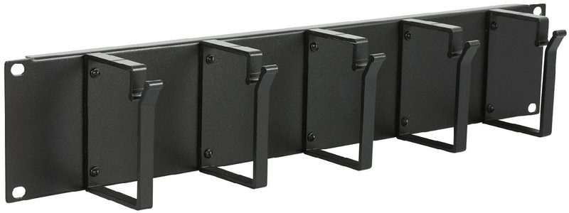 LOGON-RAO105BL-porta-accessori-Pannello-di-gestione-del-cavo--2U-19-CABLE-ORGANIZER-PANEL---5-HOOK-BLACK---Warranty--60