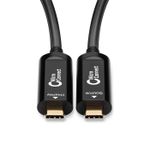 Microconnect USB3.1CC20OP cavo USB 20 m USB 3.2 Gen 2 [3.1 Gen 2] USB C Nero (Premium Optic USB-C, 20m - Supporting 4K60