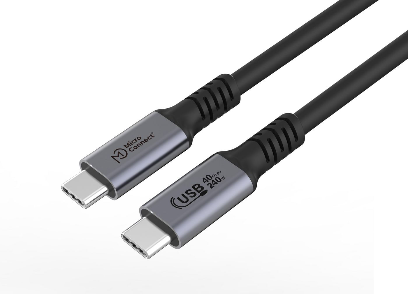Microconnect USB4CC3-240W cavo USB 3 m USB4 Gen 3x2 USB C Nero (Premium USB4 USB-C cable 3m - 40Gbps, 240W - Warranty: 3