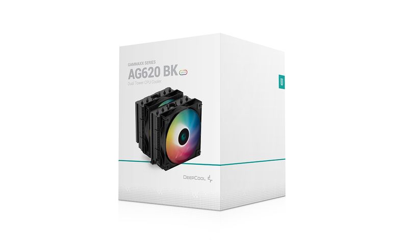 DeepCool-AG620-BK-ARGB-Processore-Raffreddatore-d-aria-12-cm-Nero-Bianco-1-pz