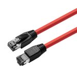 Microconnect MC-SFTP8075R cavo di rete Rosso 7,5 m Cat8.1 S/FTP [S-STP] (CAT8.1 S/FTP 7,5m Red LSZH - Shielded Network C