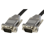 Microconnect MONGG10B METAL cavo VGA 10 m VGA [D-Sub] Nero (SVGA HD15 10m M-M Black - DoubleShielded w/metal house - 14p