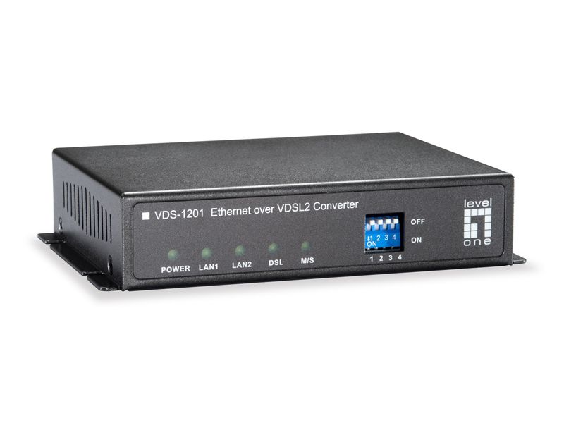 LevelOne-VDS-1201-convertitore-multimediale-di-rete-100-Mbit-s-Nero
