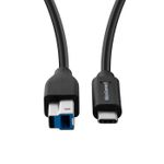 Microconnect W127021089 cavo USB 5 m USB 3.2 Gen 1 [3.1 Gen 1] USB C USB B Nero (USB-C to USB3.0 B Cable, 5m - Warranty: