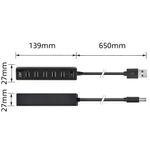 Hub-interfaccia-ACT-AC6215-USB-2.0-480-Mbit-s-Nero