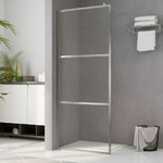 vidaXL Parete per Doccia Walk-in in Vetro Trasparente ESG 90x195 cm