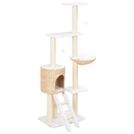 vidaXL Albero per Gatti con Tiragraffi in Sisal Seagrass