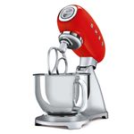 Impastatrice-Smeg-anni--50-stile-800W-rosso-argento-SMF02RDEU