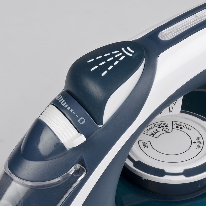 Girmi-ST60-Ferro-da-stiro-a-secco-e-a-vapore-Acciaio-inossidabile-220-W-Blu-Argento-Bianco