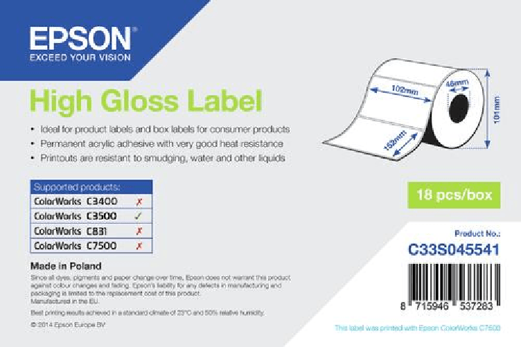 Epson-High-Gloss-Label---Die-cut-Roll--102mm-x-152mm-210-labels