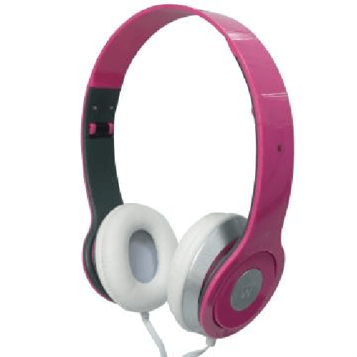 EWENT-CUFFIE-STEREO-DJ-CON-ARCHETTO-PIEGHEVOLE-PINK-EW3575