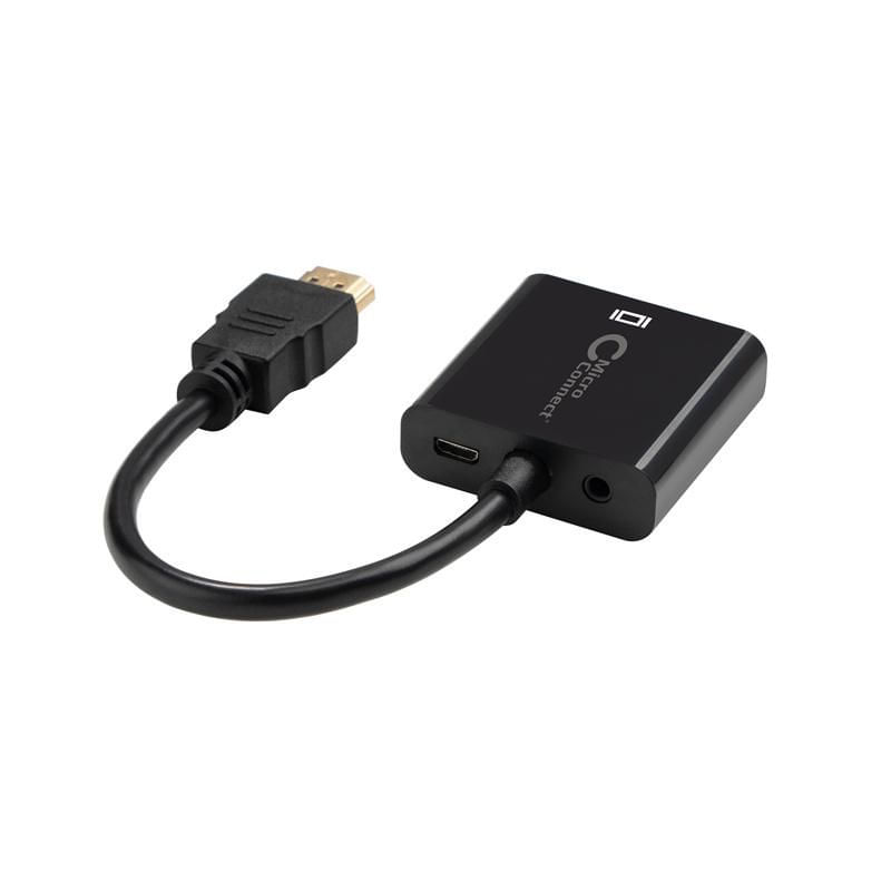 Adattatore-HDMI-Maschio-a-VGA-Femmina---Supporta-risoluzione-fino1920-1080P-60Hz---15cm---Con-Audio