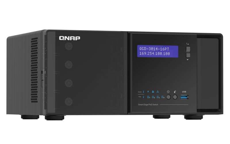 QNAP-QGD-3014-16PT-8G-switch-di-rete-Gestito-Gigabit-Ethernet--10-100-1000--Supporto-Power-over-Ethernet--PoE--Nero