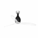 Faro 32026 Ventilatore Da Soffitto Senza Luce Motore Dc Diametro 128 Cm Nero Brillante