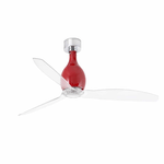 Faro 32029 Elegante Ventilatore Da Soffitto Motore Dc Diametro 128 Cm Rosso Brillante