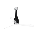 Faro 32002 Ventilatore Da Soffitto Senza Luce Motore Dc Diametro 128 Cm e Telecomando Nero