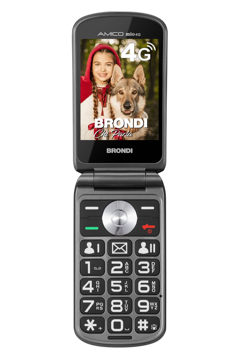 Brondi-Amico-Mio-4G-711-cm--2.8---106-g-Bronzo-Telefono-per-anziani